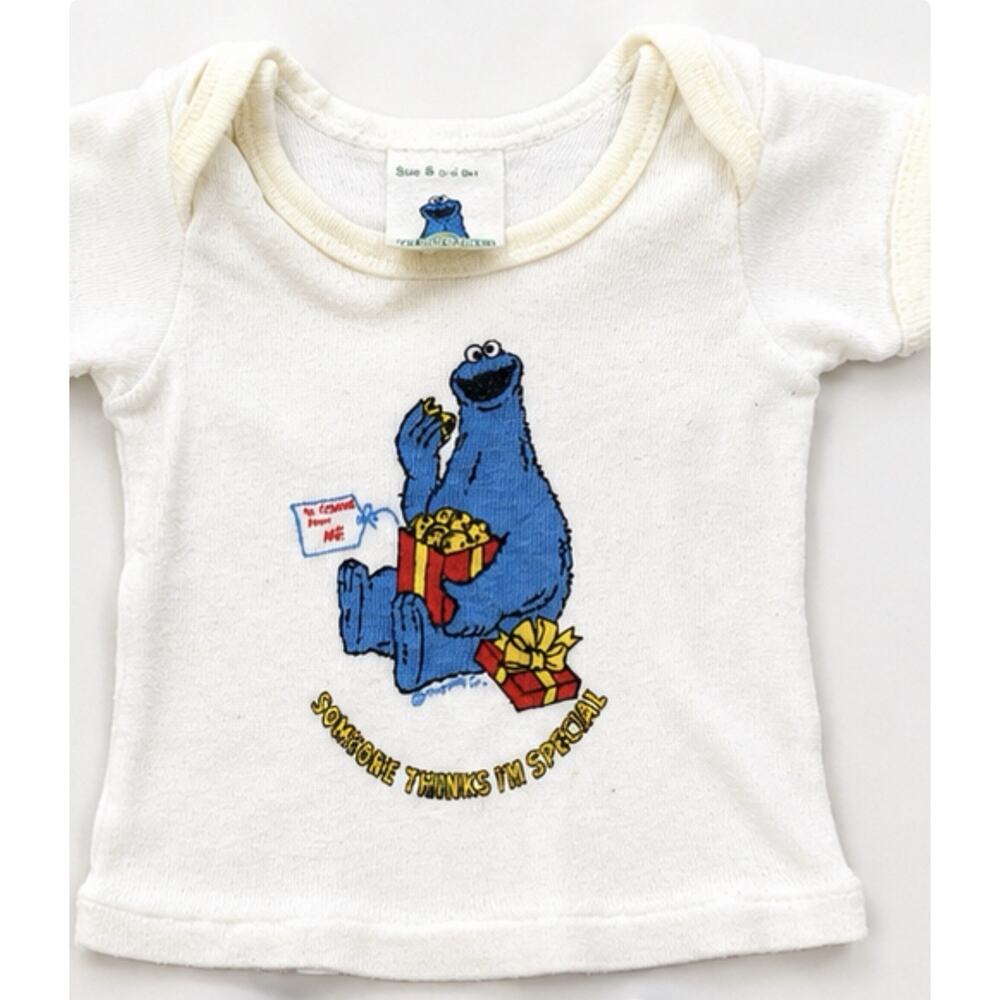 Vintage Sesame Street Cookie Monster Baby Clothing Lot Infant 1980s